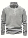 RUBEN ZIP SWEATER - Grey