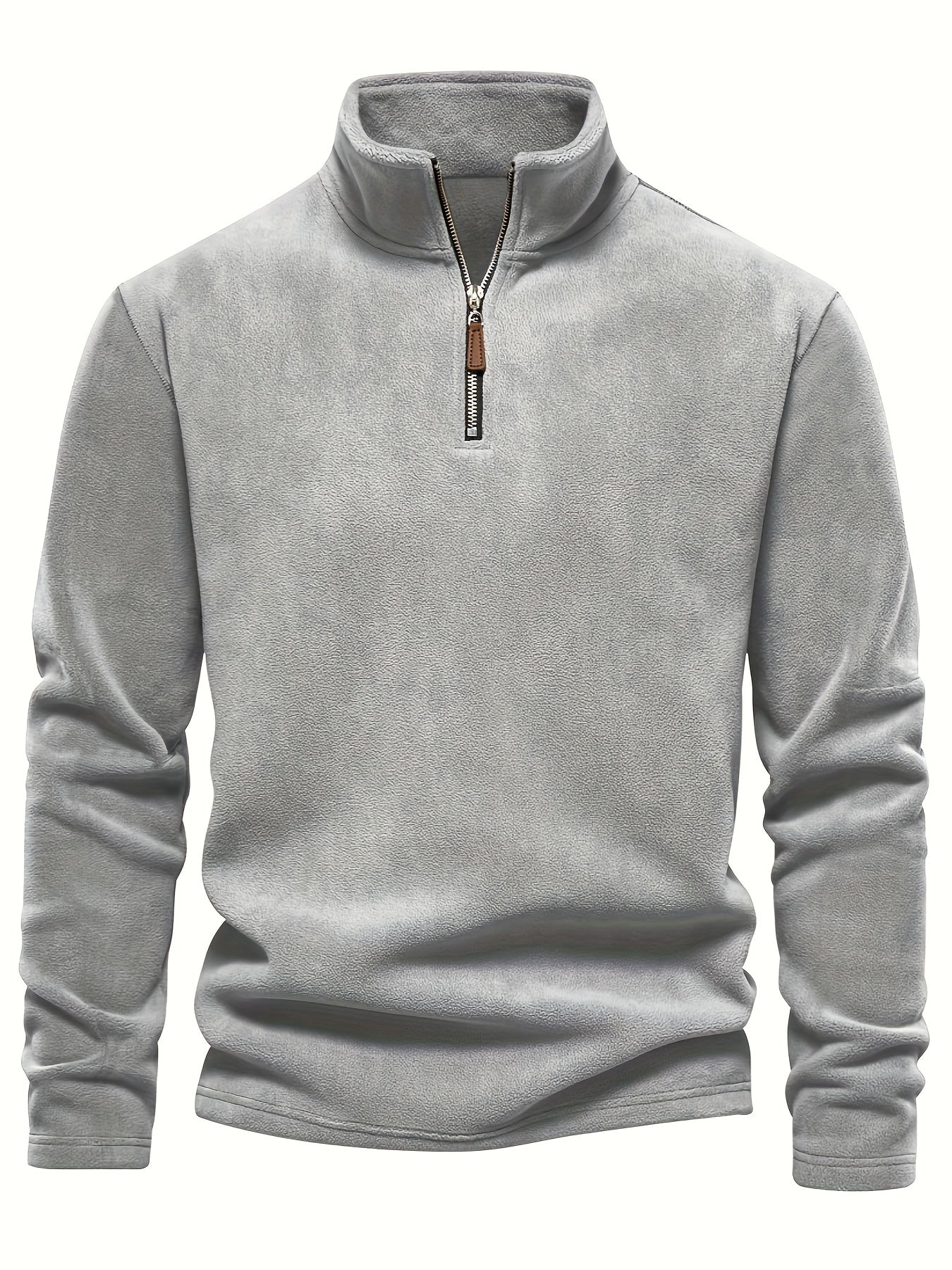 ruben zip sweater - grey