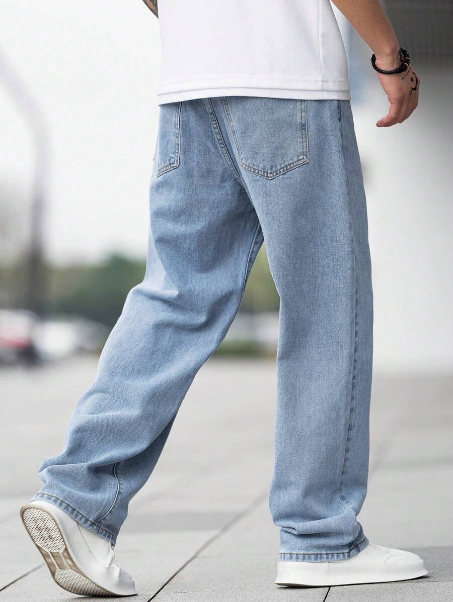 luca denim jeans - light blue