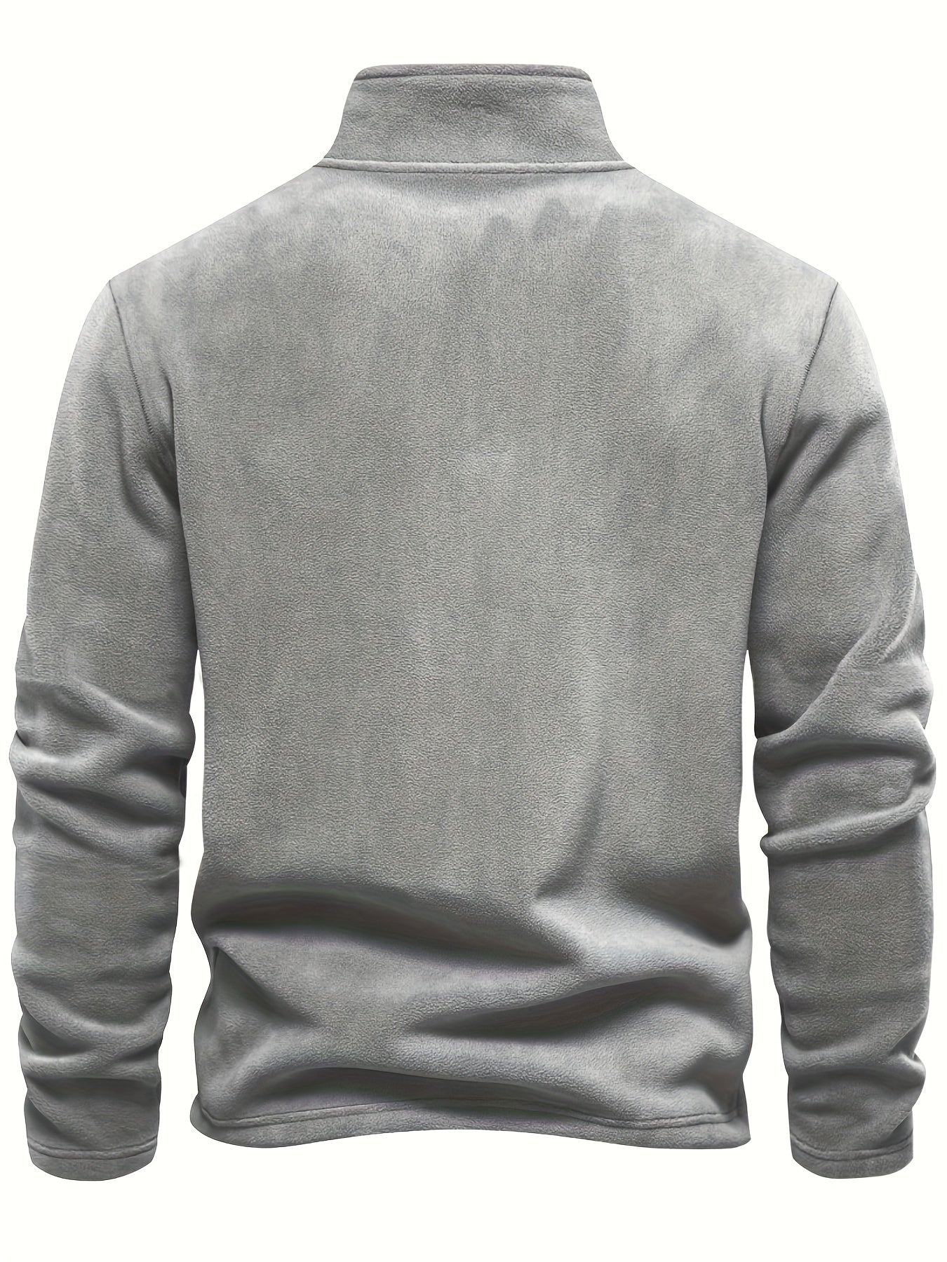 ruben zip sweater - grey