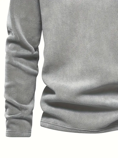 RUBEN ZIP SWEATER - Grey