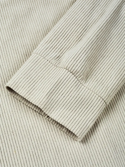 LORENZO CORDUROY SWEATER - Apricot