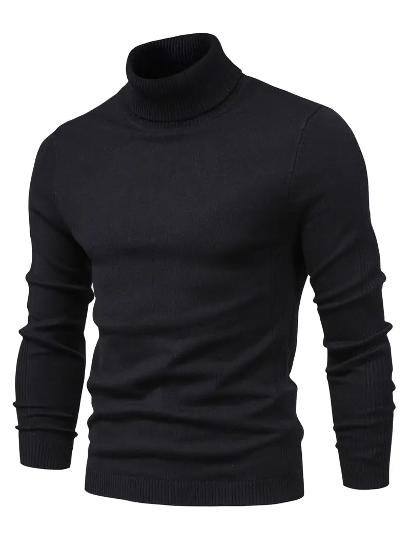 merino wool sweater - black