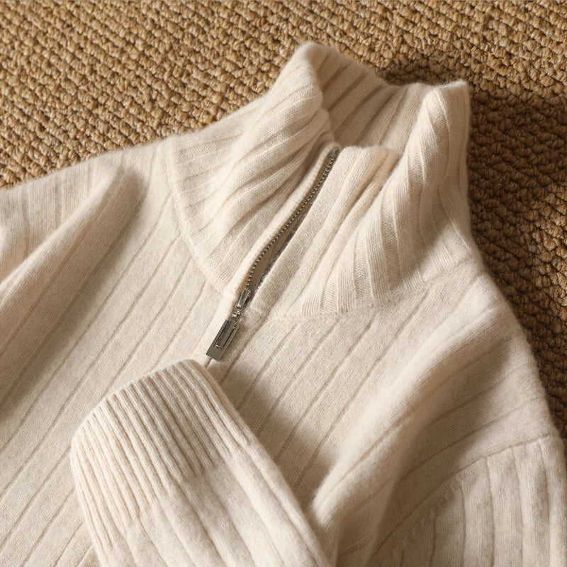 monaco cashmere sweater - beige