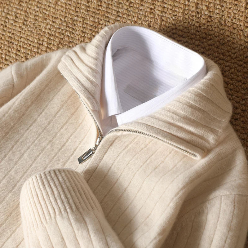 monaco cashmere sweater - beige