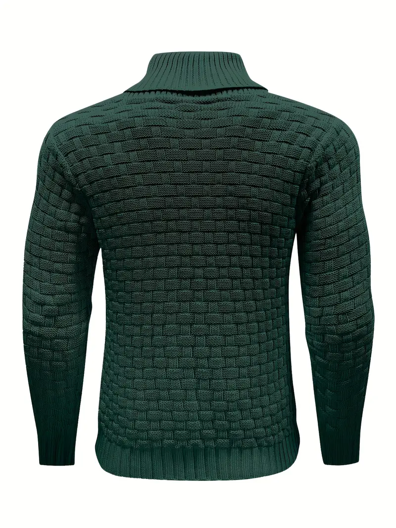 waffle sweater - green