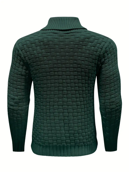 WAFFLE SWEATER - Green