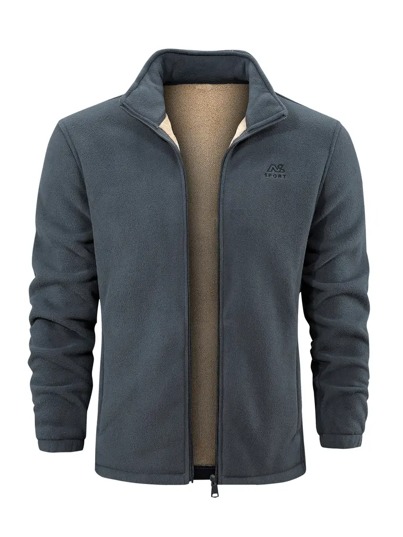 luca fleece jacket - grey