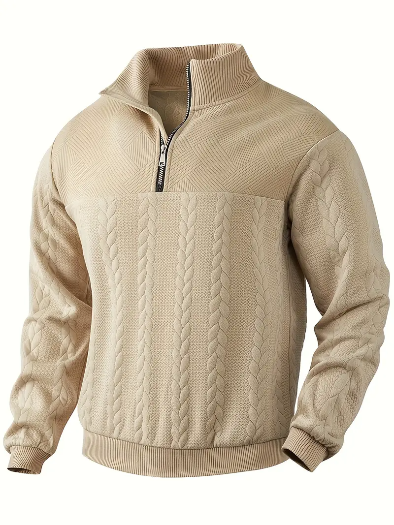 rodrigo zip up pull over - khaki