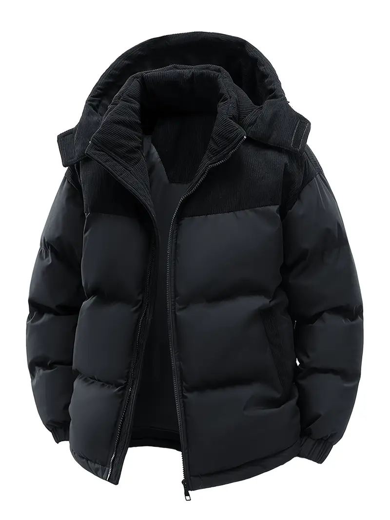 icebreaker hooded parka - black