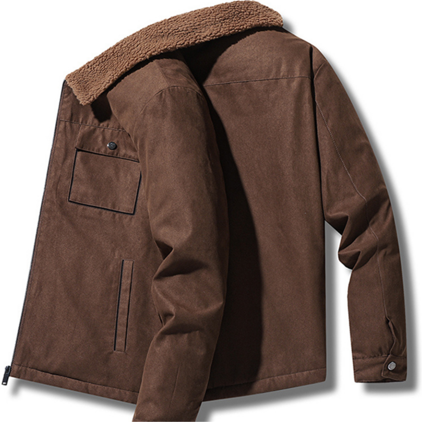 jose bomber jacket - dark brown