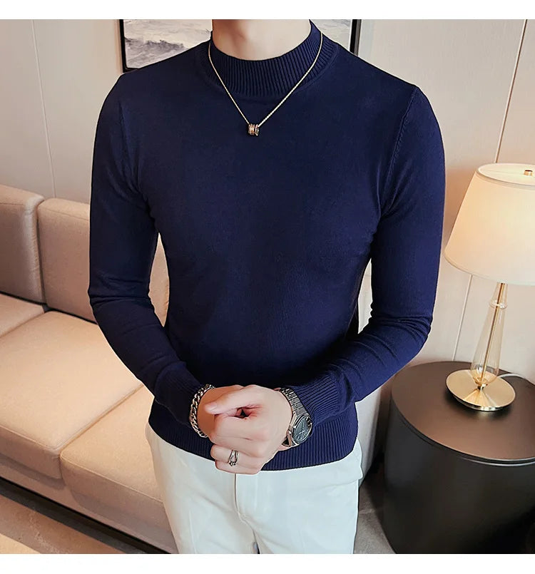 bruno sweater - navy blue