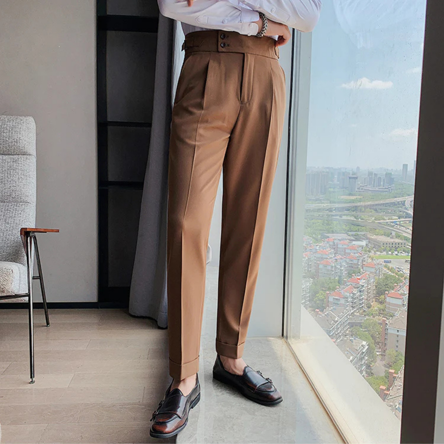 carlo trousers - brown