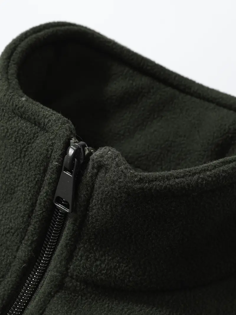 luca fleece jacket - green