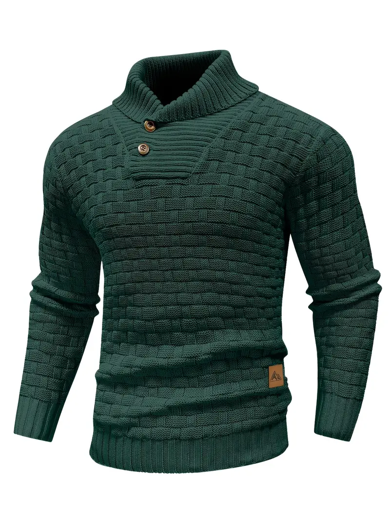 waffle sweater - green