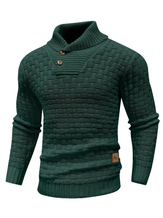 WAFFLE SWEATER - Green