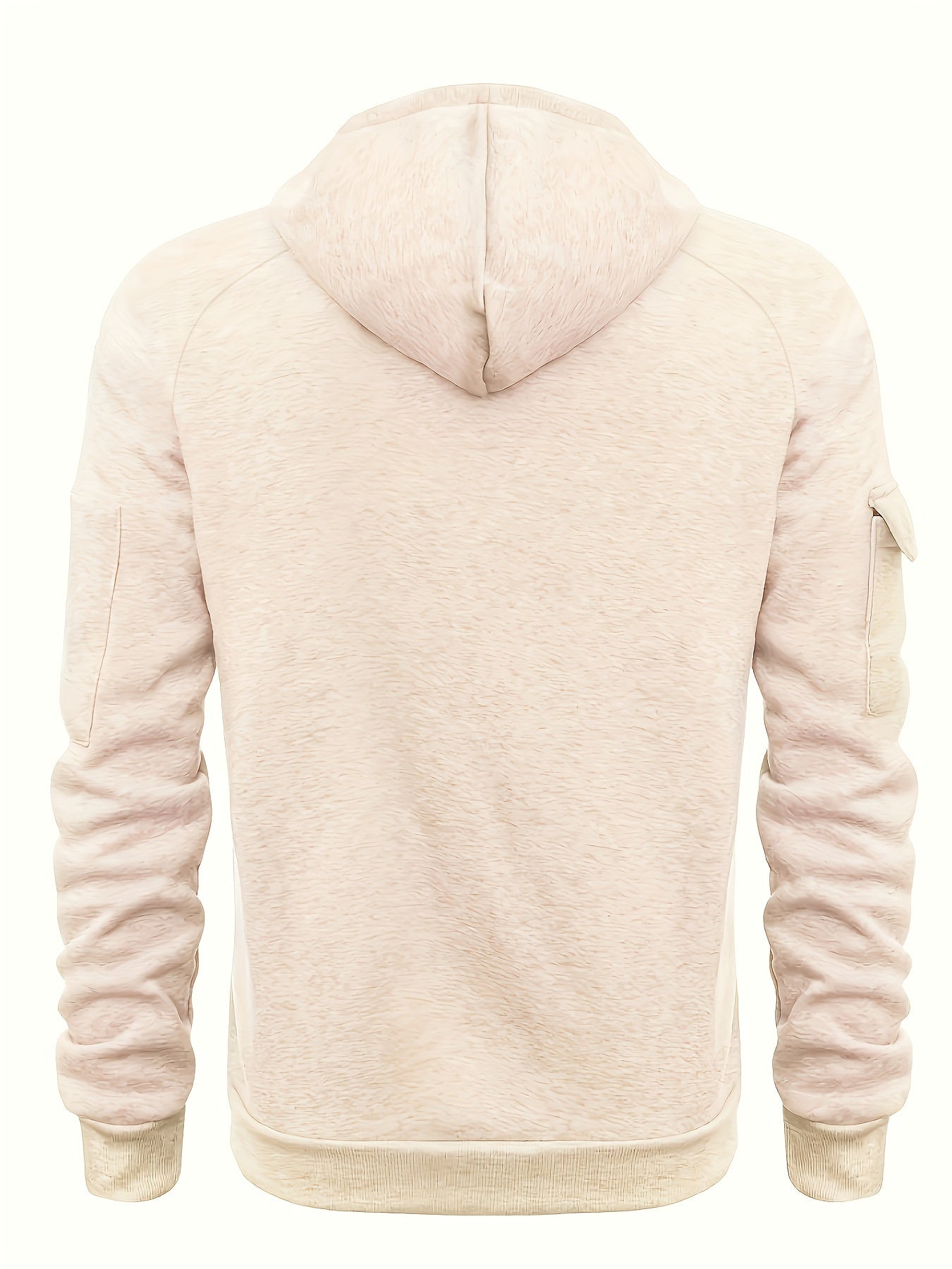 ismael zip-up hoodie - beige