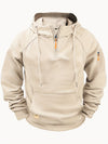 ISMAEL ZIP-UP HOODIE - Beige