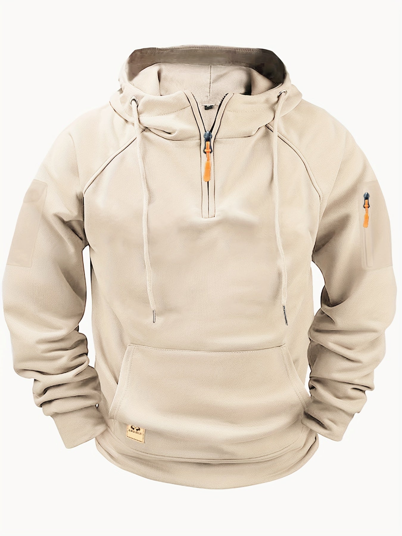 ismael zip-up hoodie - beige