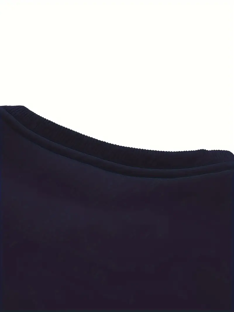 thermal fleece sweatshirt - navy blue