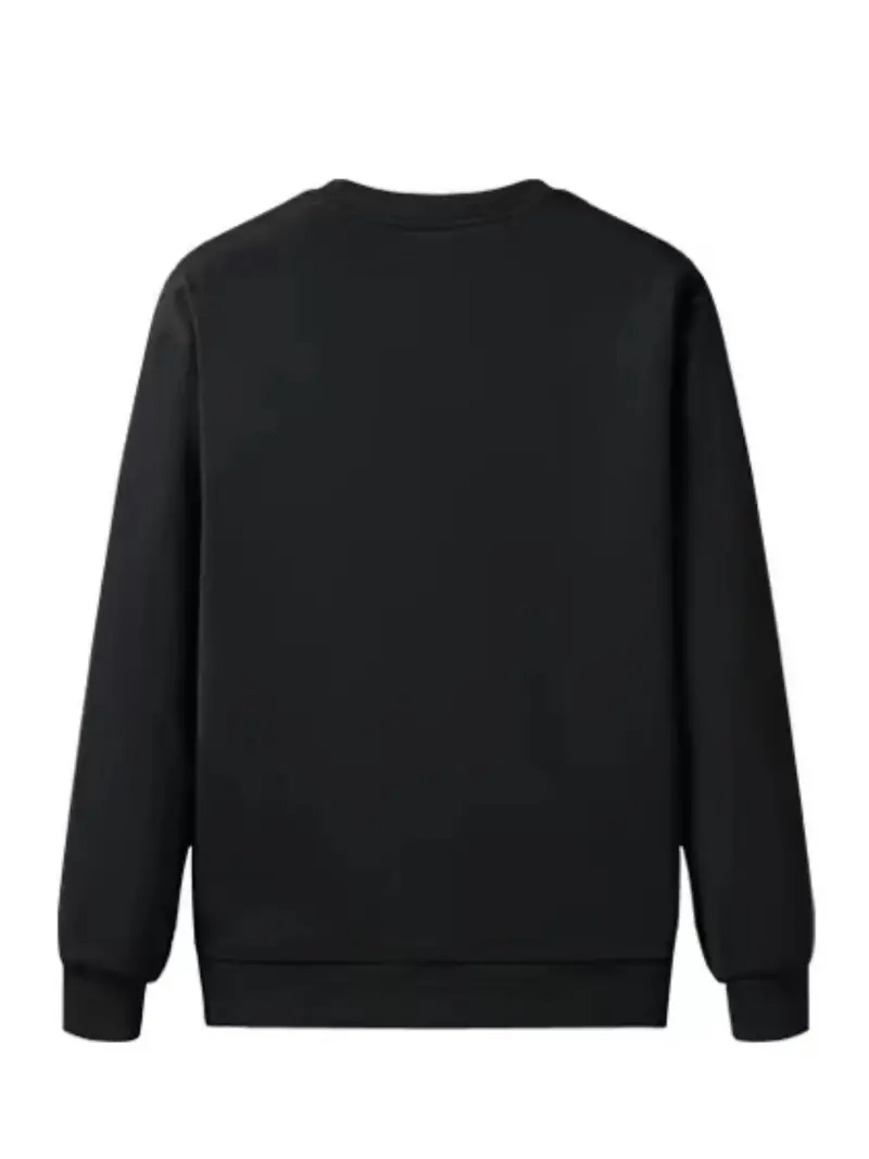 thermal fleece sweatshirt - black