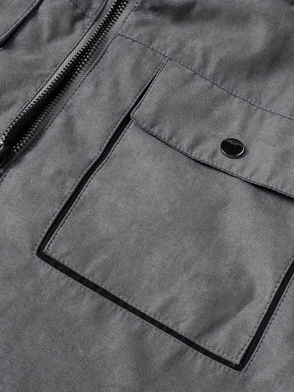 JOSE BOMBER JACKET - Dark grey