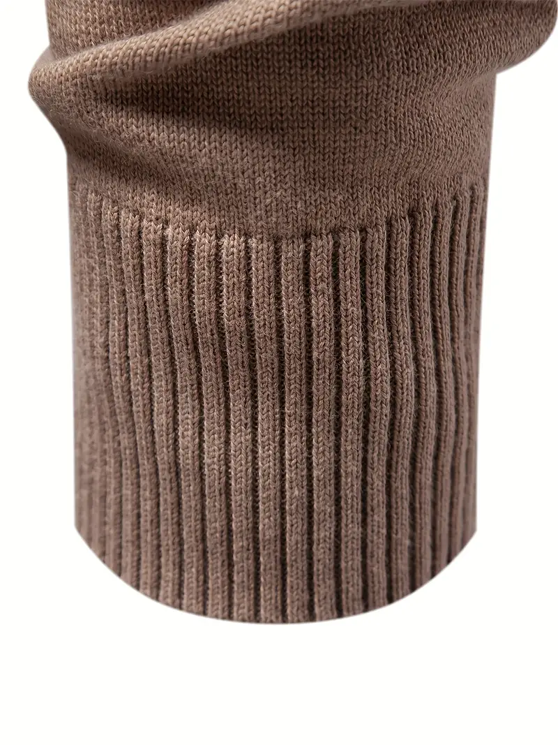 emanuele color block sweater - khaki