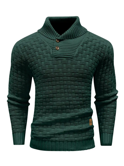 WAFFLE SWEATER - Green