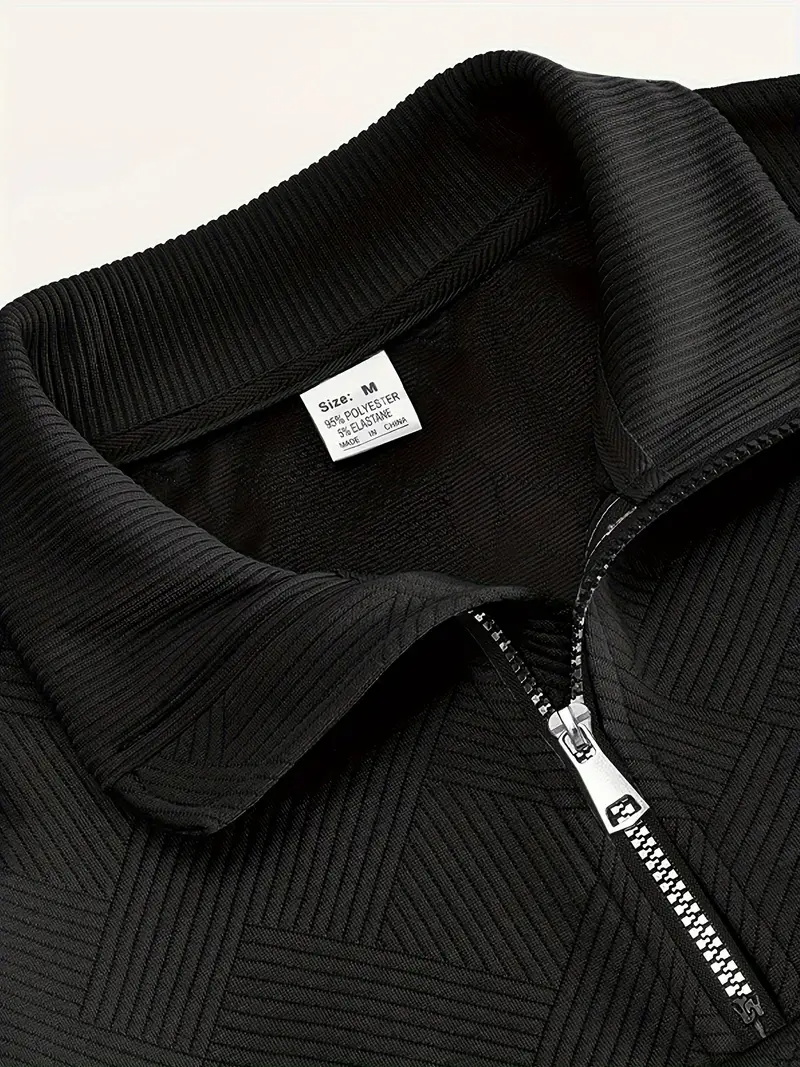 rodrigo zip up pull over - black