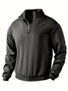 RODRIGO ZIP UP PULL OVER - Black