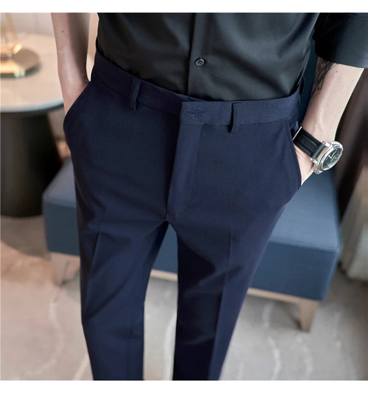 matteo trousers - navy blue