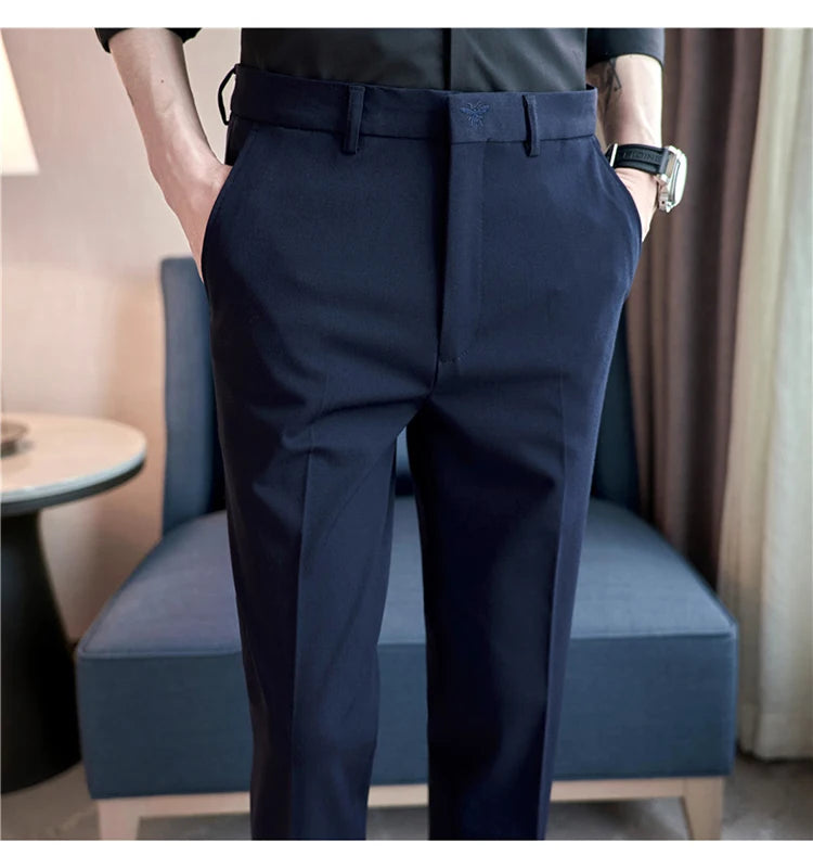 matteo trousers - navy blue