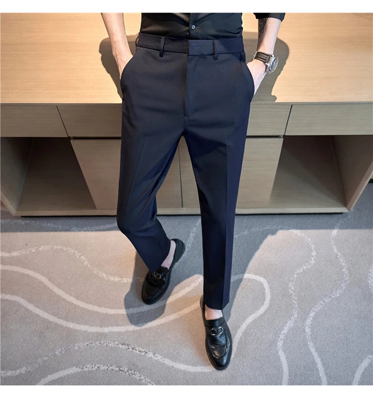 matteo trousers - navy blue