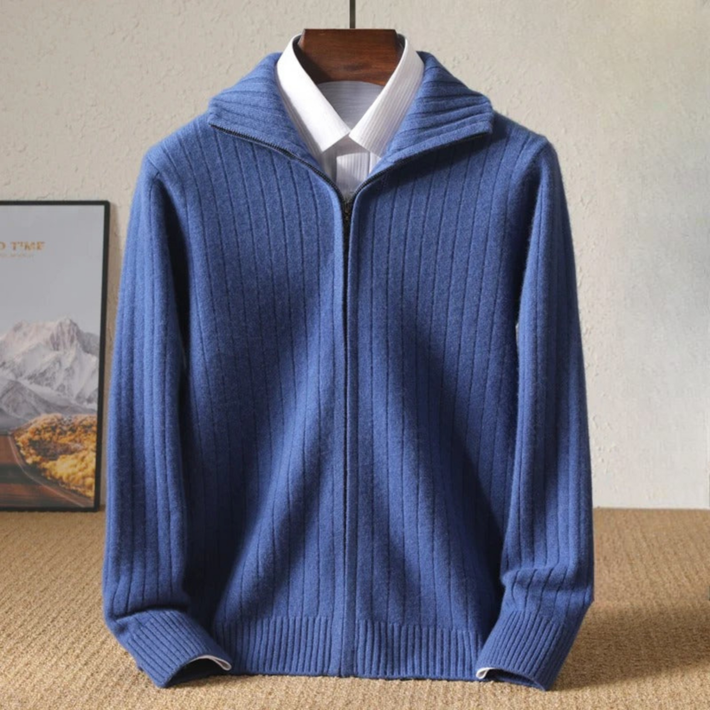 monaco cashmere sweater - blue