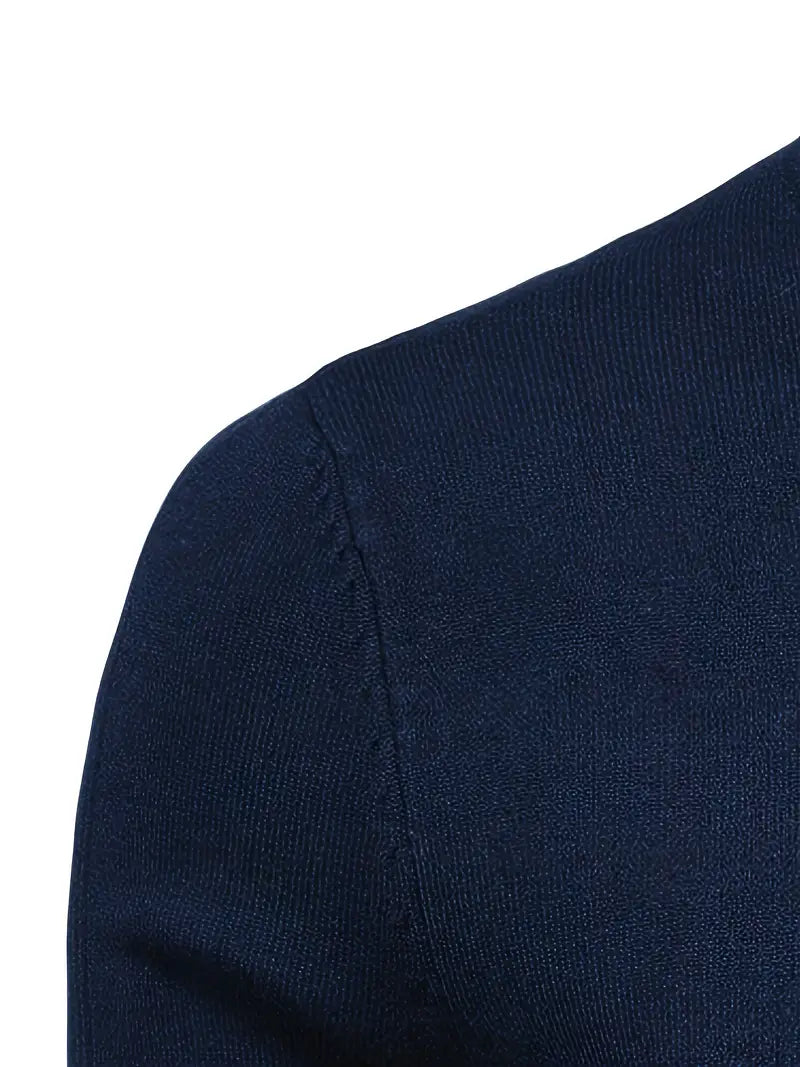 merino wool sweater - navy blue