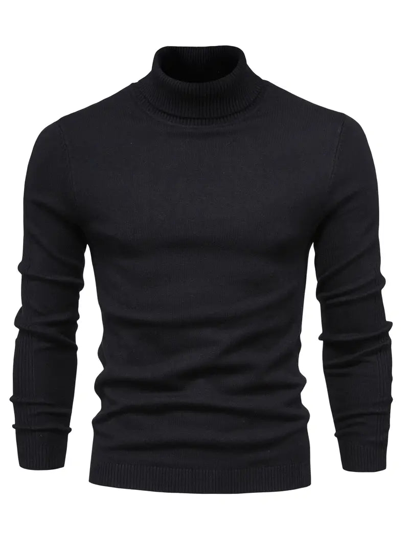 merino wool sweater - black