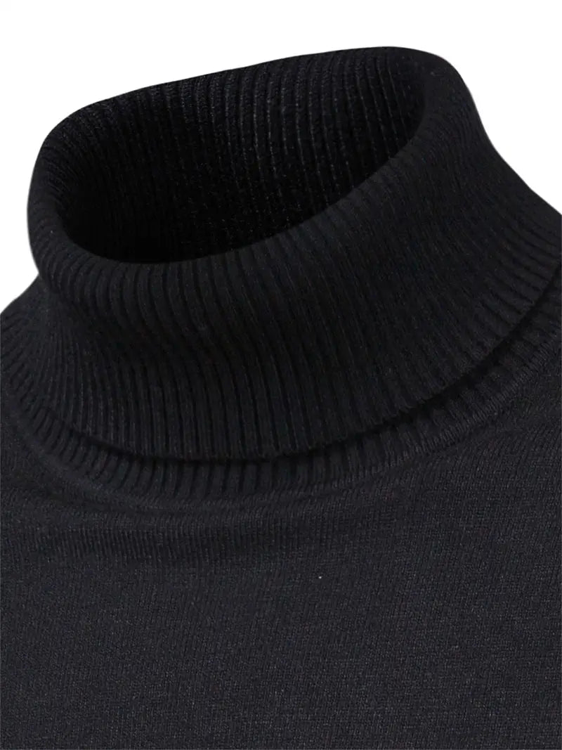 merino wool sweater - black