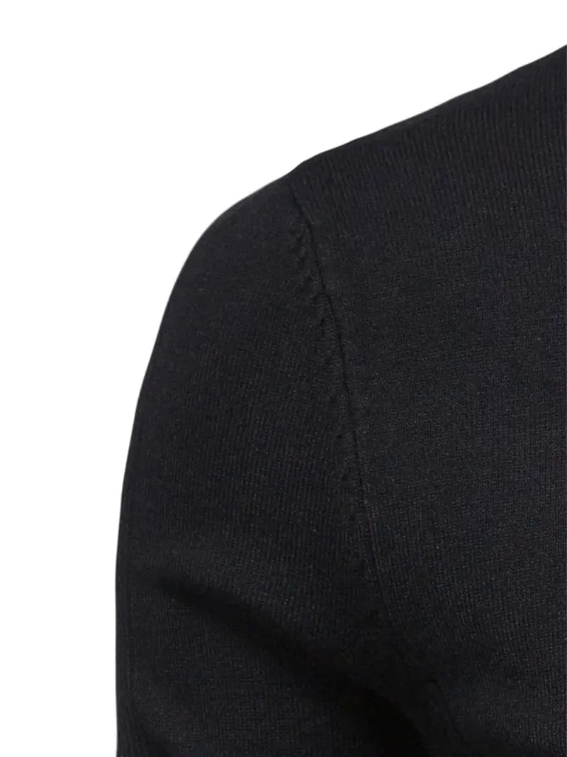 merino wool sweater - black