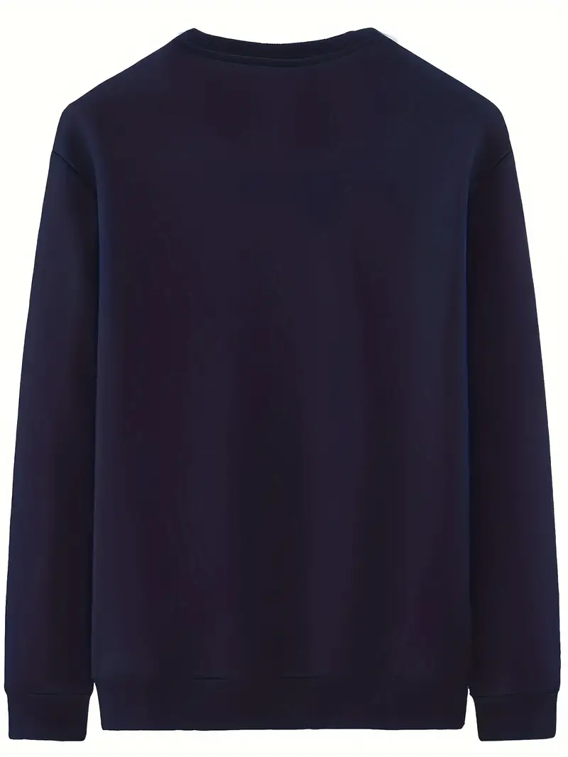 thermal fleece sweatshirt - navy blue