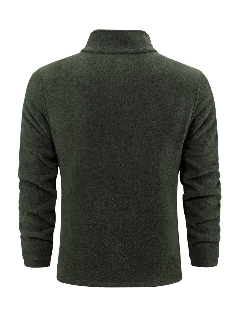 luca fleece jacket - green