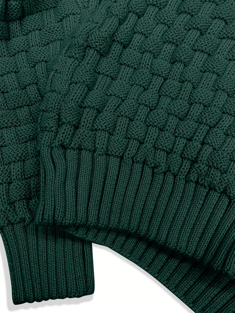 waffle sweater - green